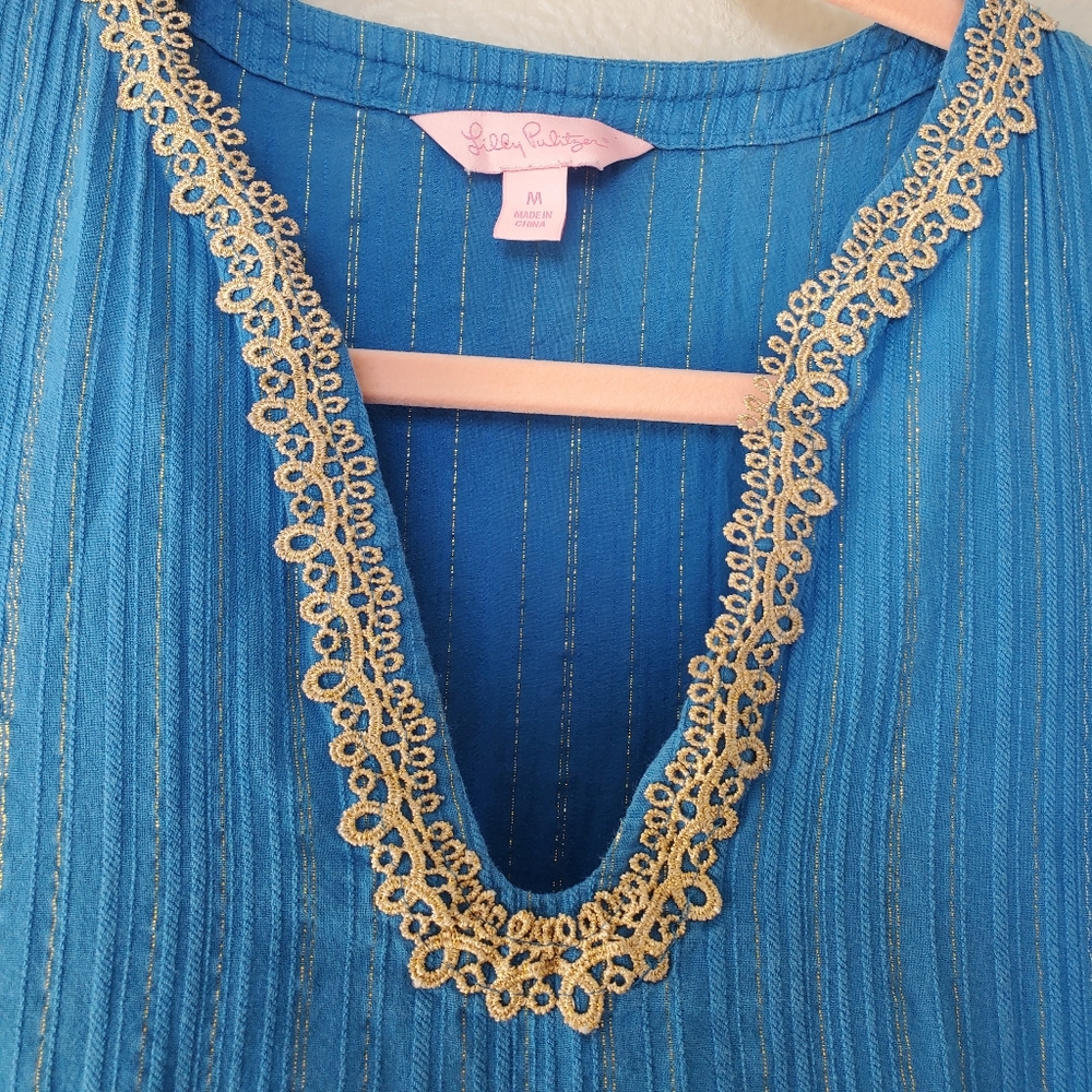 Lily Pulitzer blue tunic dress - Picture 2 of 4